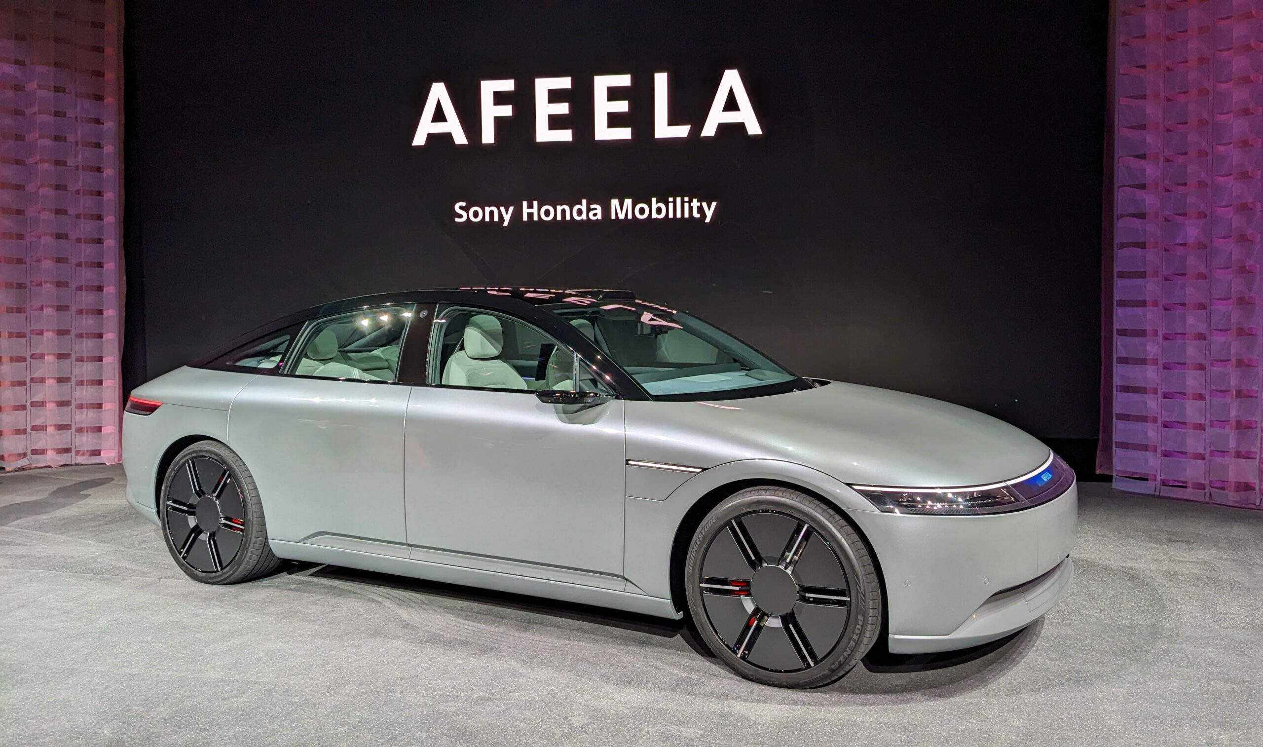 Image source: Engadget. Afeela, a concept electric car jointly launched by Sony and Honda KellyOnTech