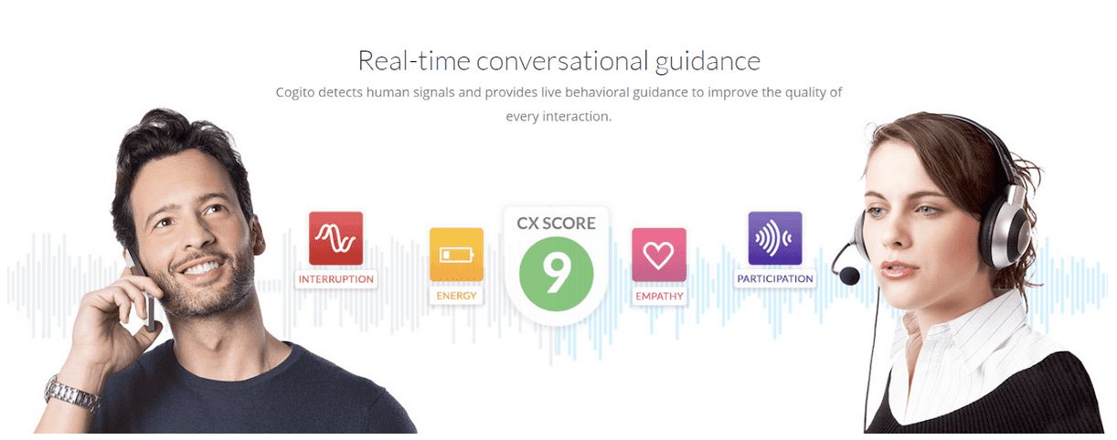 Image source: Cogito. Cogito real-time dialogue guidance diagram KellyOnTech