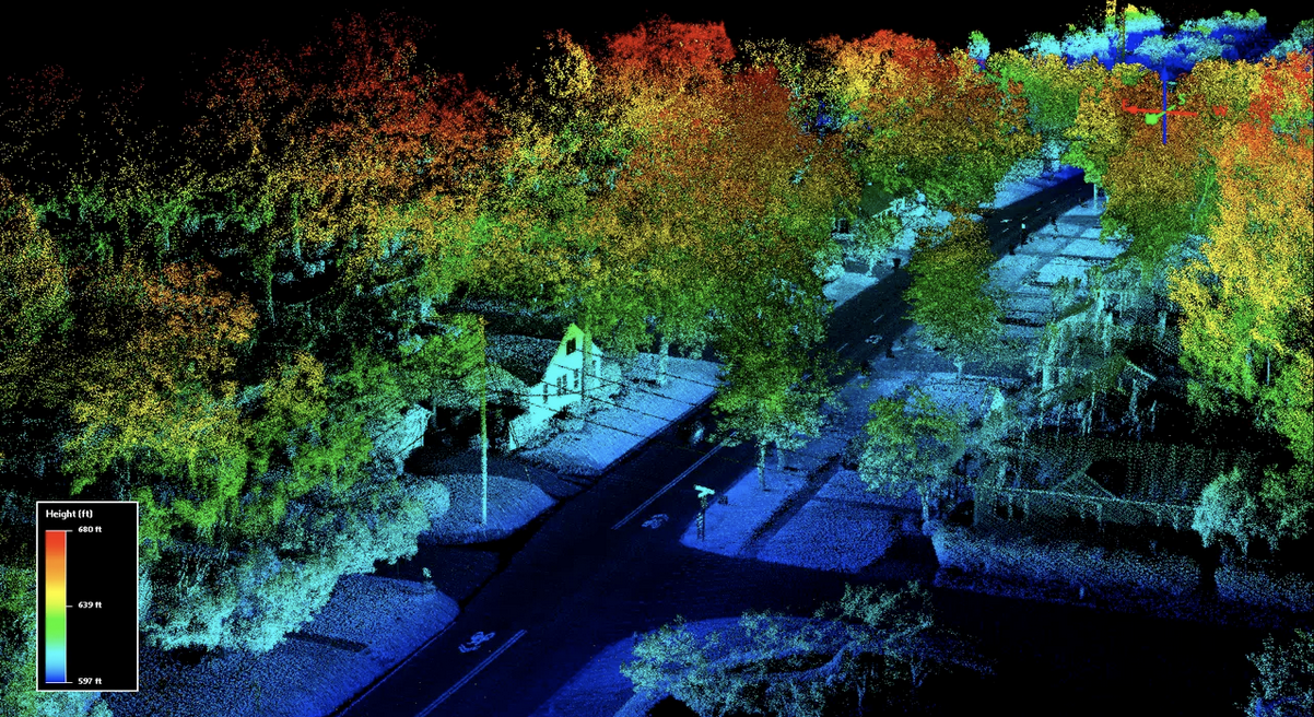 Image source: ZDNet. Schematic diagram of street view perceived by liDAR KellyOnTech