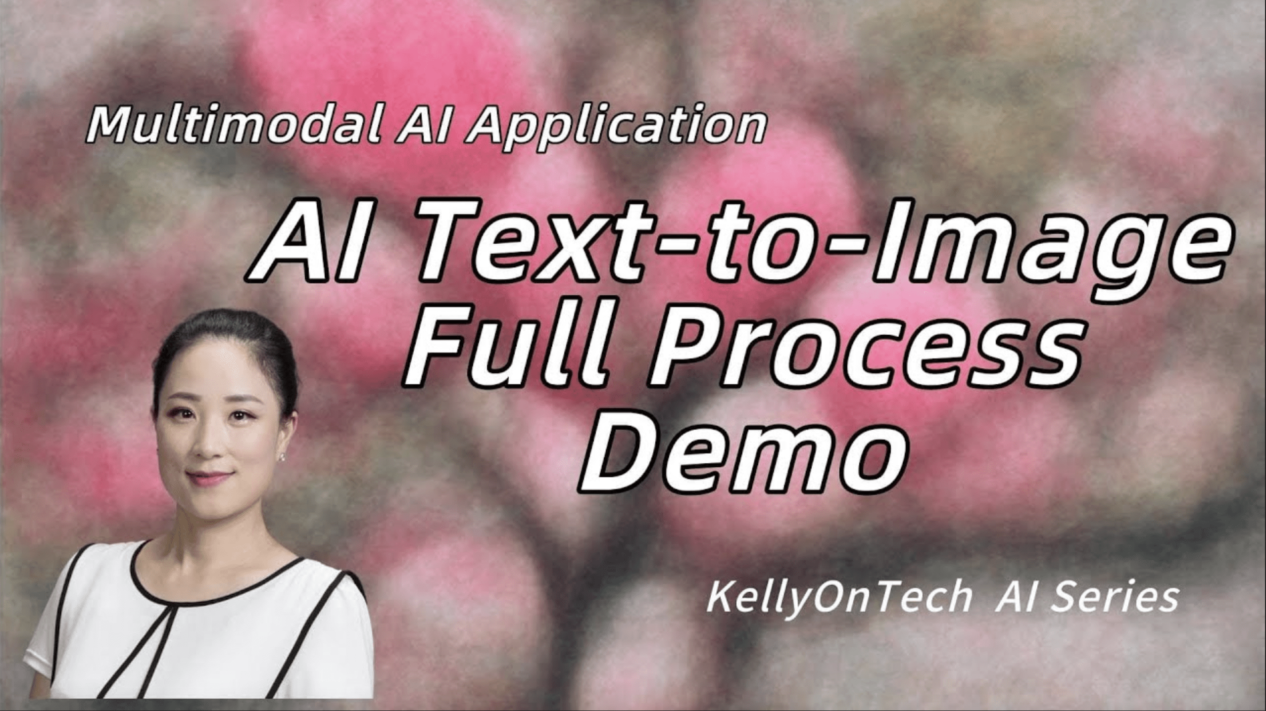 Multimodal AI application: AI text-to-image full process demo KellyOnTech
