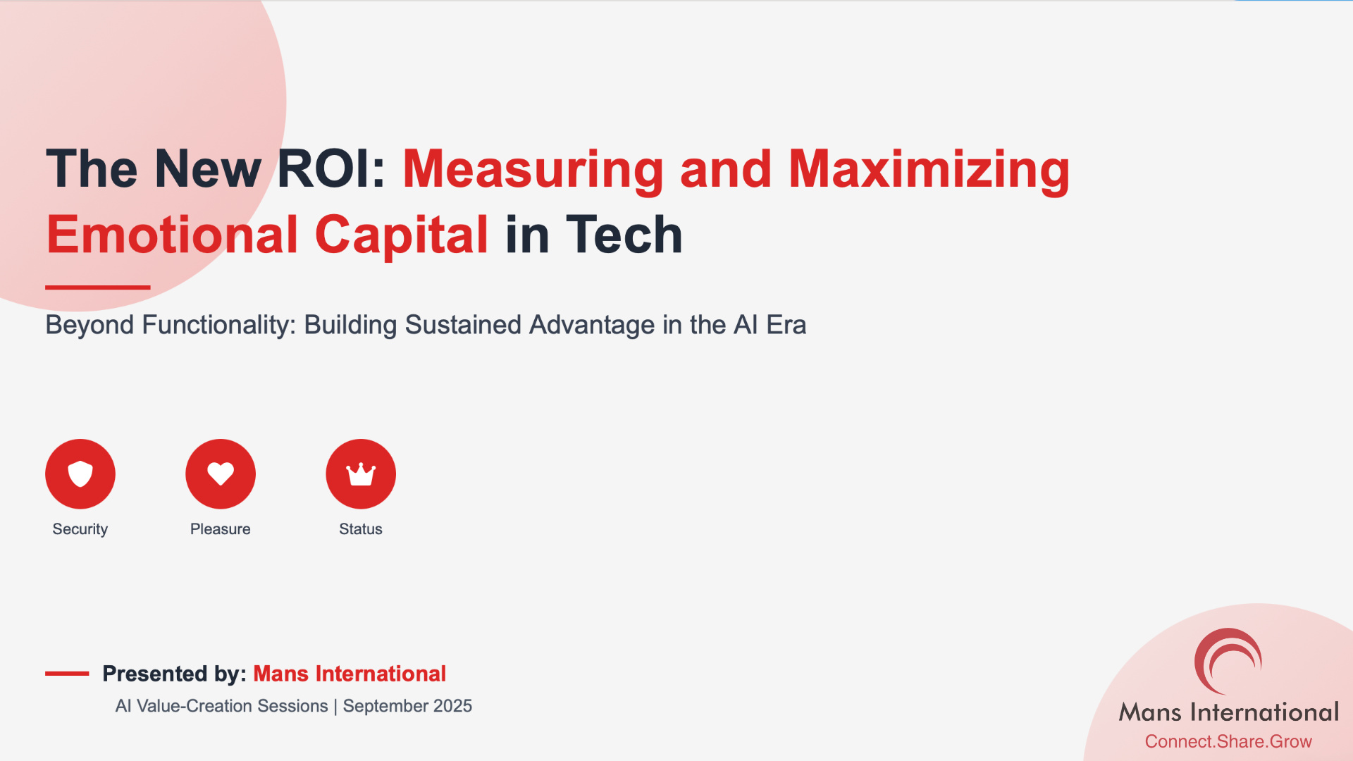 Measuring and Maximizing Emotional Capital in Tech Mans International