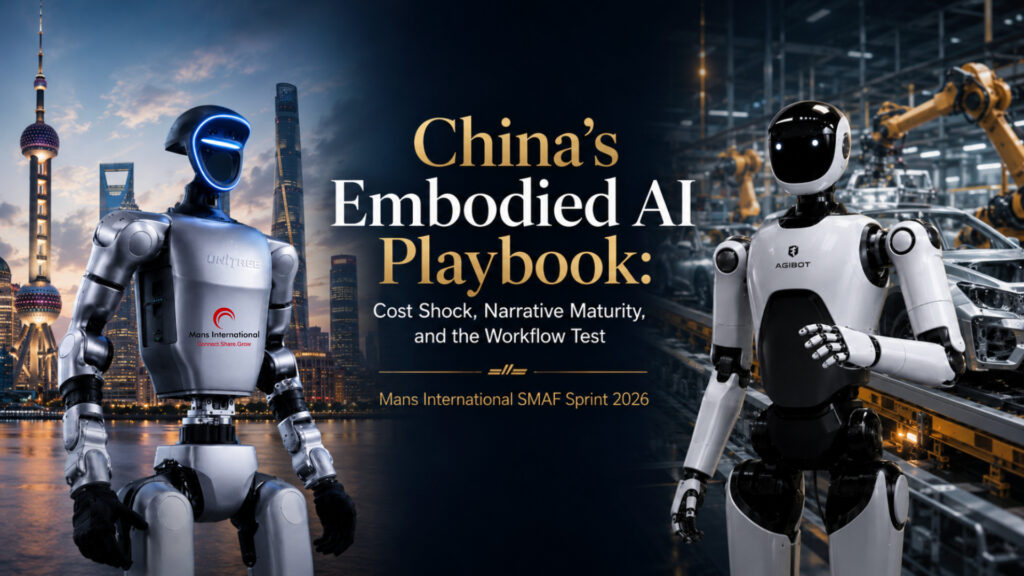 China’s Embodied AI Playbook: Cost Shock, Narrative Maturity, and the Workflow Test Mans International