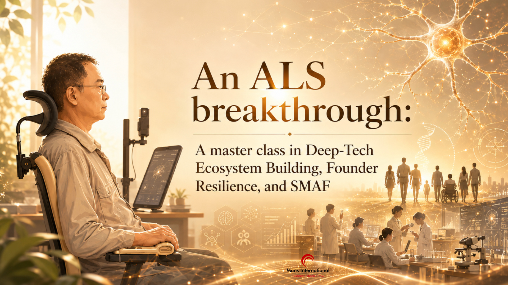 Read more about the article An ALS breakthrough: A master class in Deep-Tech Ecosystem Building, Founder Resilience, and SMAF