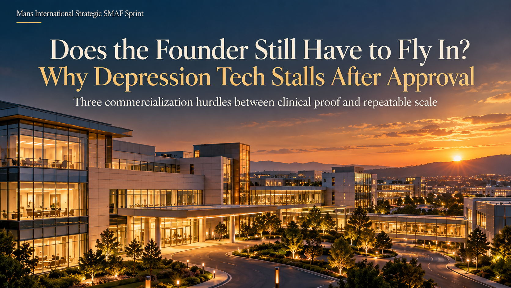 Read more about the article Does the Founder Still Have to Fly In? Why Depression Tech Stalls After Approval